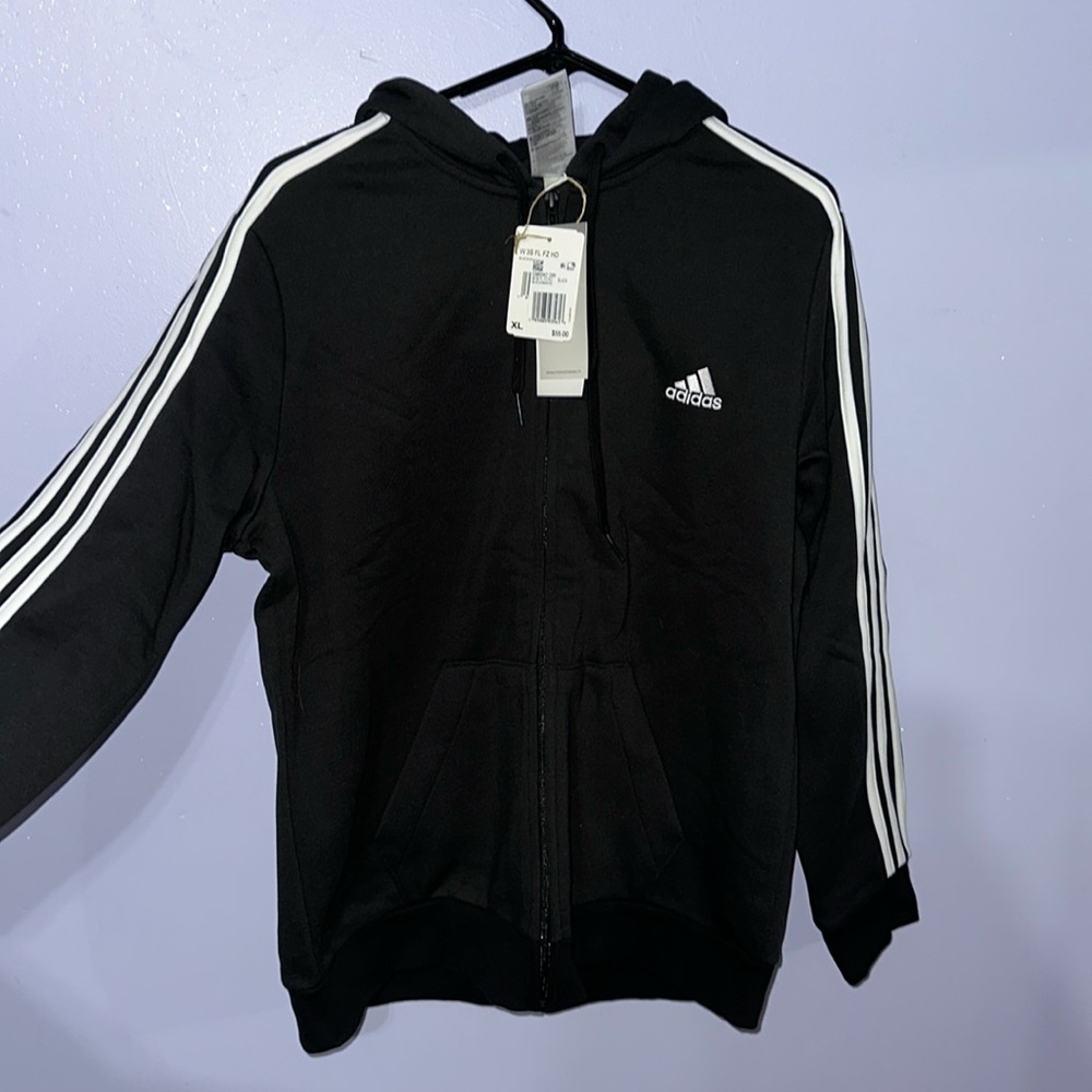 Black Adidas Full-zip Hoodie